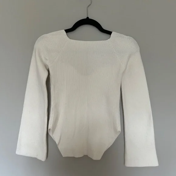 White Sweetheart Long Sleeve Top - Picture 4 of 4